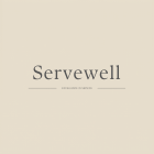Modern Minimalist Logo Card for Servewell